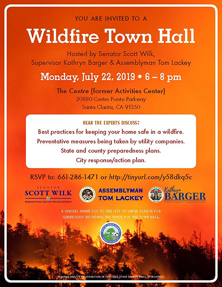 Wilk announces upcoming Wildfire Town Hall