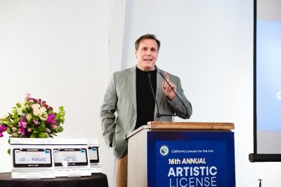 Wilk accepts 2024 Artistic License Award, receives recognition for his arts advocacy 