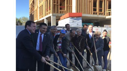Groundbreaking for a new Laemmle Theater in Newhall