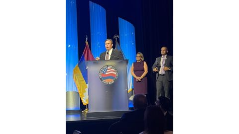  Photo courtesy of ANCA-WR. Senator Wilk delivered remarks after receiving the 2022 Legislator of the Year Award at the ANCA-WR 2022 Awards Gala.