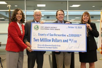 Wilk Presents $2M Check to Desert Hill Crisis Residential Treatment Center in Victorville