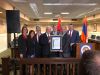 The Legislative Armenian Caucus prior to the Legislative Commemoration of the 103rd Anniversary of the Armenian Genocide